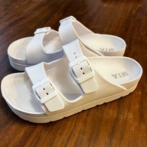 MIA White Platform Sandals